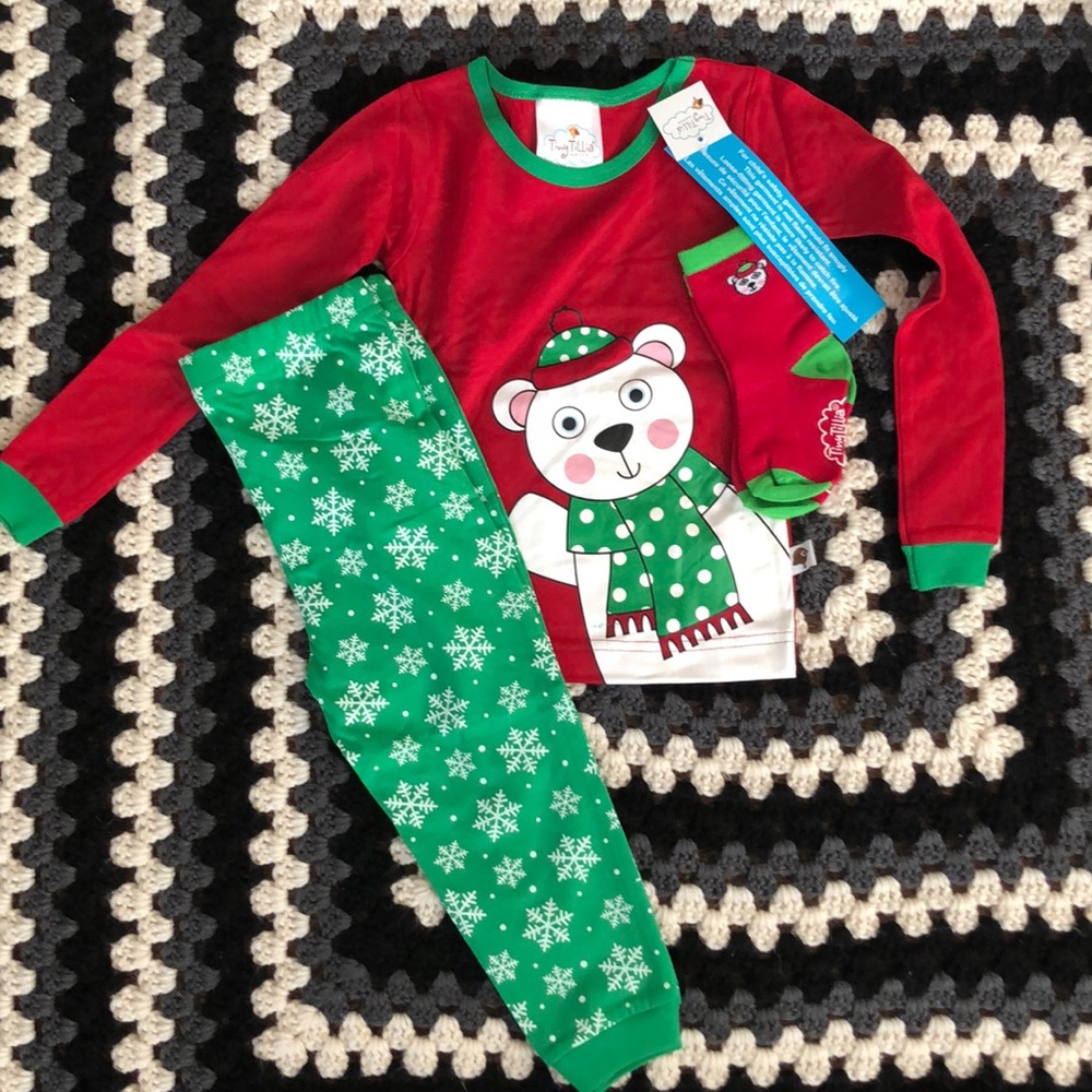NWT Tiny Tillia 3 piece pajama set
